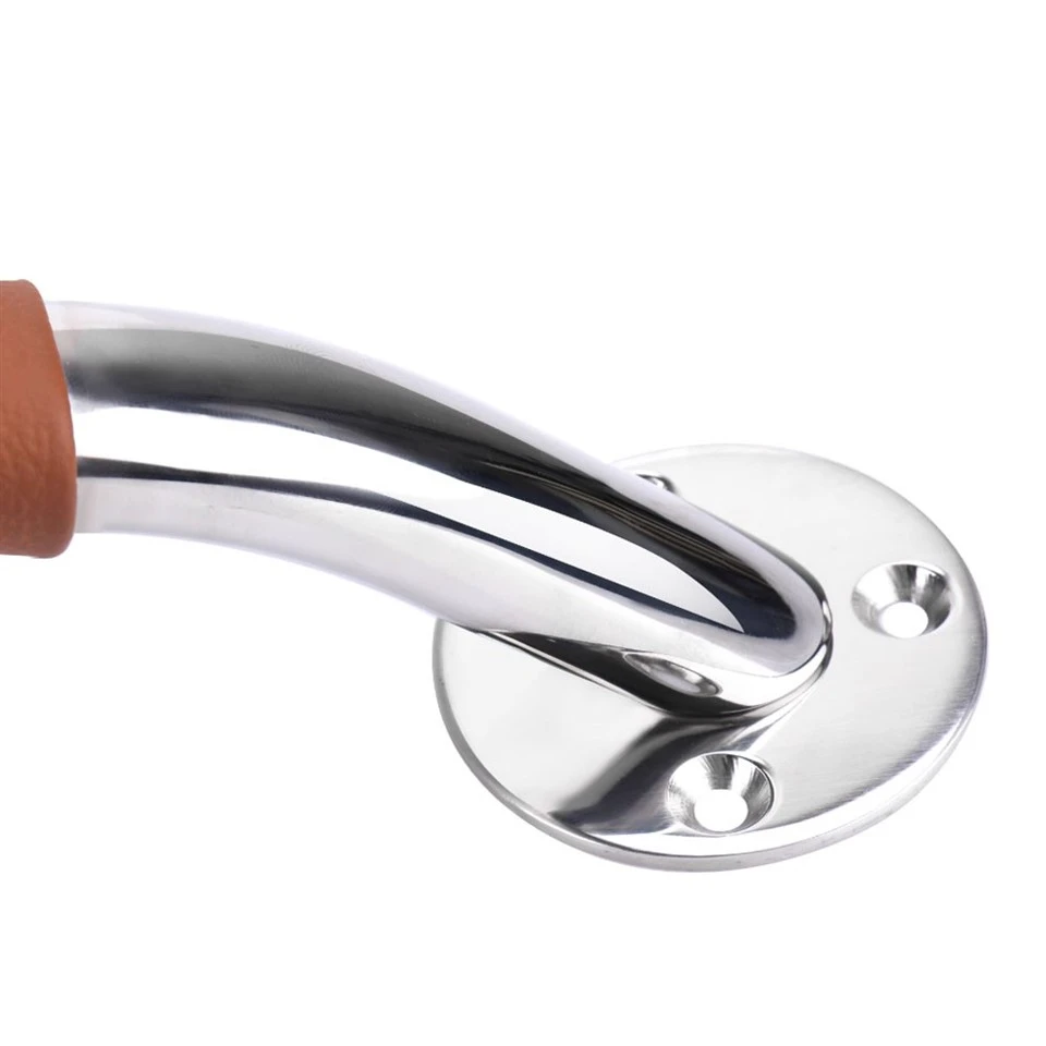 Stainless steel grab rail with leather Manufacturer Stainless steel grab rail with leather Manufacturer
